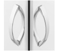 DUSCHKABINE DUSCHE VIERECK strukturiertes Glas 90 X 90 X 170 CM STYLIO
