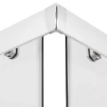 DUSCHKABINE DUSCHE VIERECK strukturiertes Glas 90 X 90 X 170 CM STYLIO (id: 1763)