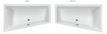 Badewanne Eckbadewanne Trapez 160 x 95 cm Sfera links (id: 1765)