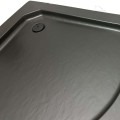 SET Duschkabine Zarya + Duschwanne Duschtasse Brausewanne Alex 80x80 Dusche schwarz black Stein Effekt (id: 1767)