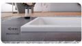 große Badewanne für Zwei 190x120 cm Crown Rechteck Duowanne Eckbadewanne