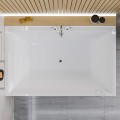 große Badewanne für Zwei 190x120 cm Crown Rechteck Duowanne Eckbadewanne