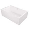 große Badewanne für Zwei 190x120 cm Crown Rechteck Duowanne Eckbadewanne