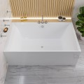 große Badewanne für Zwei 190x120 cm Crown Rechteck Duowanne Eckbadewanne