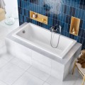 Badewanne Acrylwanne 160x80 cm Wave + Ablauf Viega (id: 1783)
