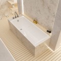 Badewanne Acrylwanne 180x80 cm Wave + Ablauf Viega (id: 1786)