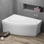 Badewanne Eckwanne Frida 160x105 cm links