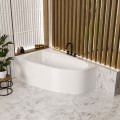 Badewanne Eckbadewanne 150x95 cm links Aquaria Acrylwanne + Ablauf Viega (id: 1787)