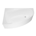 Badewanne Eckbadewanne 150x95 cm links Aquaria Acrylwanne + Ablauf Viega (id: 1787)