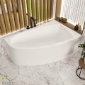Badewanne Eckbadewanne 150x95 cm rechts Aquaria Acrylwanne + Ablauf Viega (id: 1789)