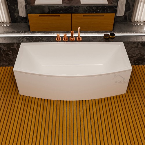 Vorwand Badewanne Acrylwanne 190x75 cm Kreo + Ablaufgarnitur (id: 1793)
