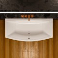 Vorwand Badewanne Acrylwanne 190x75 cm Kreo + Ablaufgarnitur (id: 1793)