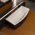 Vorwand Badewanne Acrylwanne 190x75 cm Kreo + Ablaufgarnitur (id: 1793)