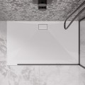 Duschwanne flache Duschtasse 150x90 x 4,5 cm Zero Duschplatte bodengleich + Siphon (id: 1800)