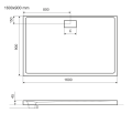 Duschwanne flache Duschtasse 160x90 x 4,5 cm Zero Duschplatte bodengleich + Siphon (id: 1802)