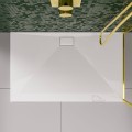 Duschwanne flache Duschtasse 170x90 x 4,5 cm Zero Duschplatte bodengleich + Siphon (id: 1804)