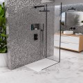 Duschwanne flache Duschtasse 170x90 x 4,5 cm Zero Duschplatte bodengleich + Siphon (id: 1804)