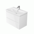 Badmöbel Waschtisch Waschbecken Moduo 50 cm + Schrank Soft Close (id: 1226)