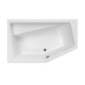 Badewanne Eckbadewanne 160x100 cm links Vesper moderne Acrylwanne + Ablauf Viega (id: 1820)