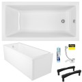 Badewanne Acrylwanne 170x75 cm Wave + Ablauf Viega (id: 1785) Acrylverkleidung