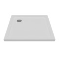 Duschwanne flache Duschtasse 100 x 100 x 4,5 cm Lupo Viereck Duschplatte + Siphon (id: 1834)
