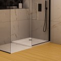 Duschwanne flache Duschtasse 100 x 100 x 4,5 cm Lupo Viereck Duschplatte + Siphon (id: 1834)