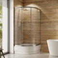 Duschkabine Dusche transparentes Glas 90x90 cm R55 165 cm Modern (id: 176)