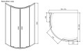 SET Duschkabine Zarya 80x80 + Duschwanne Duschtasse Brausewanne Alex Dusche (id: 1837)