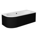 Badewanne Eckbadewanne Avita 180x80 cm rechts schwarze Schürze (id: 1846)