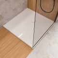 flache Duschwanne Duschtasse Sky 100 x 100 x 4 cm Brausewanne + Siphon (id: 1849)