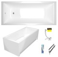 Badewanne Tami 150x70 cm Thermobadewanne ecoThermoPro Acrylwanne Rechteck + Siphon Viega (id: 1852)