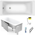 Badewanne Tami 160x70 cm Thermobadewanne ecoThermoPro Acrylwanne Rechteck + Siphon Viega (id: 1853)
