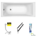 Badewanne Tami 170x70 cm Thermobadewanne ecoThermoPro Acrylwanne Rechteck + Siphon Viega (id: 1854)