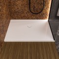 flache Duschwanne 120 x 80 x 4 cm Duschtasse Sky Brausewanne + Siphon (id: 1866)