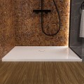 flache Duschwanne 120 x 80 x 4 cm Duschtasse Sky Brausewanne + Siphon (id: 1866)