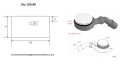 flache Duschwanne 150 x 90 x 4 cm Duschtasse Sky Brausewanne + Siphon (id: 1871)