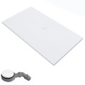 flache Duschwanne 160 x 90 x 4 cm Duschtasse Sky Brausewanne + Siphon (id: 1872)