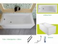 Badewanne Tami 180x80 cm Thermobadewanne ecoThermoPro Acrylwanne Rechteck (id: 1874)