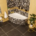 Badewanne Eckbadewanne 150x95 cm links Newa Acrylwanne + Ablauf Viega (id: 1877)