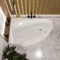 Badewanne Eckbadewanne 160x95 cm links Aquaria Acrylwanne + Ablauf Viega (id: 1879)
