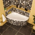 Badewanne Eckbadewanne 160x95 cm links Newa Acrylwanne + Ablauf Viega (id: 1880)