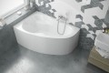Badewanne Eckbadewanne 160x95 cm links Newa Acrylwanne + Ablauf Viega (id: 1880)