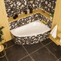 Badewanne Eckbadewanne 150x95 cm rechts Newa Acrylwanne + Ablauf Viega (id: 1881)