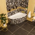 Badewanne Eckbadewanne 150x95 cm rechts Newa Acrylwanne + Ablauf Viega (id: 1881)
