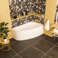 Badewanne Eckbadewanne 160x95 cm rechts Newa Acrylwanne + Ablauf Viega (id: 1882)