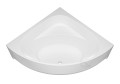 Badewanne Eckwanne Dina 140 x 140 cm mit Isolierung Thermobadewanne Acrylwanne+ Siphon Viega (id: 1901)