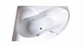 Badewanne Wela 160x100 cm links mit LED Beleuchtung Unterwasserbeleuchtung Eckbadewanne + Siphon Viega (id: 1909)