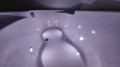 Badewanne Wela 160x100 cm links mit LED Beleuchtung Unterwasserbeleuchtung Eckbadewanne + Siphon Viega (id: 1909)