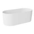 freistehende Badewanne Mineralguss 160x74 cm Click-Clack Standbadewanne Lova Design Luxus HINGUCKER weiß (id: 1910)