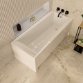 Badewanne mit Isolierung Linda 150x75 cm Thermobadewanne ecoThermoPro Acrylwanne Rechteck + Siphon Viega (id: 1917)